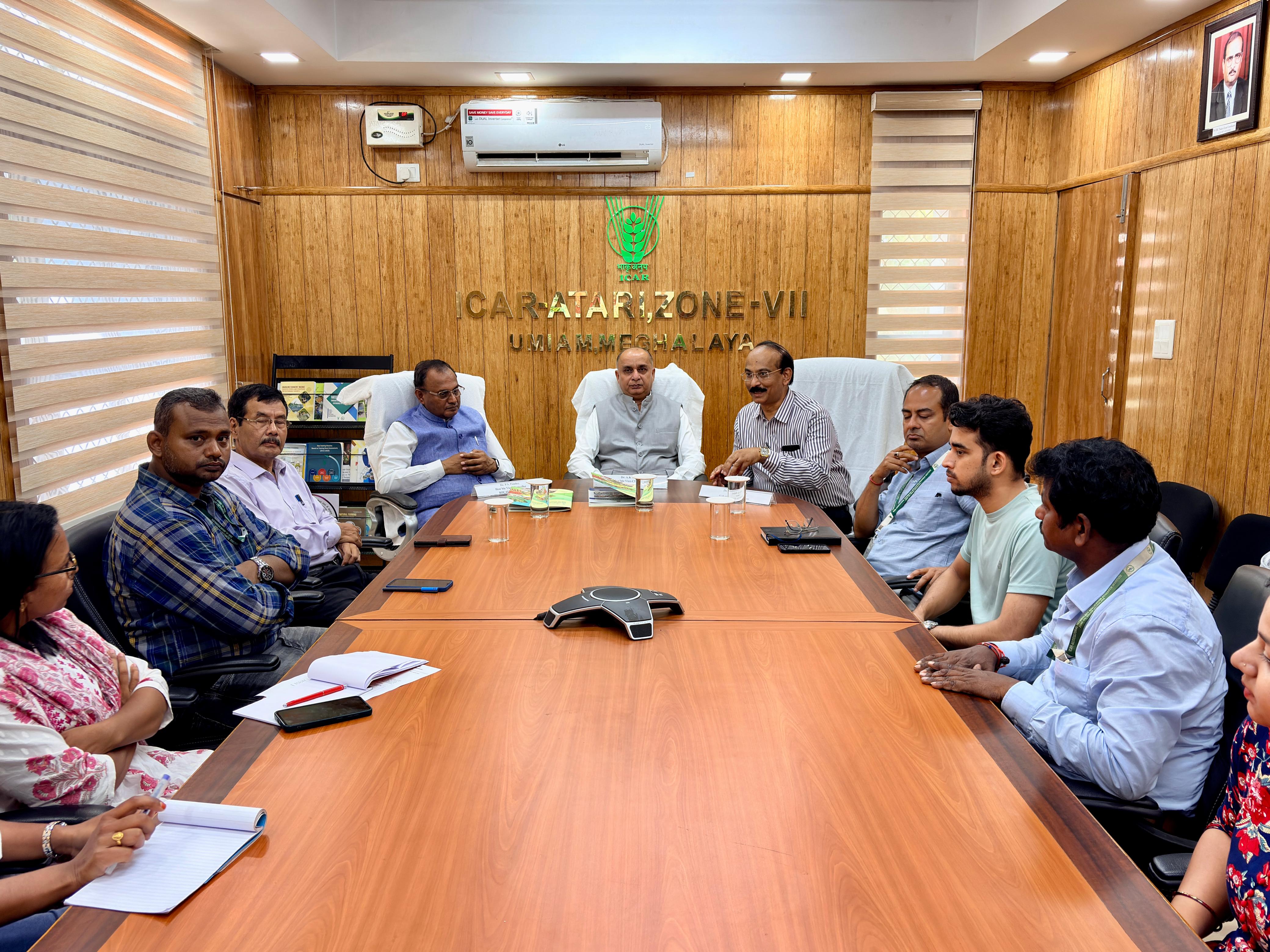 Visit of Dr. A.K. Singh, Hon'ble Vice-Chancellor, RLBCAU, Jhansi and Dr. P.S. Pandey, Hon'ble Vice-Chancellor, RPCAU, Pusa, Bihar at ICAR-ATARI, Zone-VII, Umiam on 09th September 2026